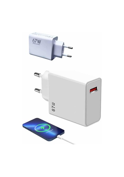 67w Hızlı Şarj Yüksek Voltaj Korumalı Type C Şarj Adaptörü 35287586