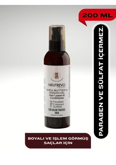 Neutrevo Professional No:5 Argan Serisi İpeksi Parlaklık Saç Durulanmayan Saç Bakım Kremi 200 Ml