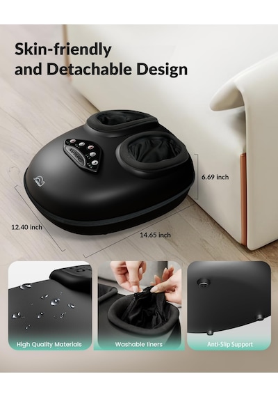 Snailax Isı İle Ayak Masajı, Shiatsu Ayak Masajı Derin Yoğurma, Sıkıştırma, Çoklu Modlar Ve Ev Ofis Kullanımı İçin Ayarlanabilir Yoğunluk, Kadın Erkek İçin Hediyeler, Doğum Günü Hediyesi Snailax Isı İle Ayak Masajı, Shiatsu Ayak Masajı Derin Yoğurma, Sıkıştırma, Çoklu Modlar Ve Ev Ofis Kullanımı İçin Ayarlanabilir Yoğunluk, Kadın Erkek İçin Hediyeler, Doğum Günü Hediyesi