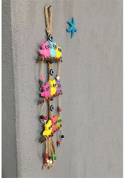Renkli Baykuş Duvar Süsü. Dekoratif Bahçe. Balkon Süsü Renkli Baykuş Duvar Süsü. Dekoratif Bahçe. Balkon Süsü