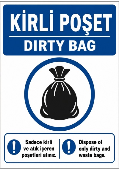 Kirli Poşet 50x70cm Pvc Isg Levha