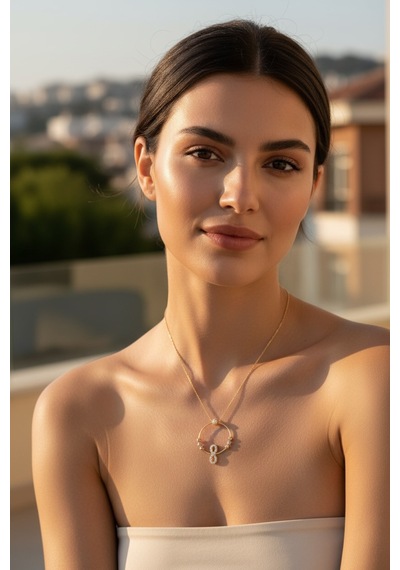 Altın Sonsuzluk Model Hayalet Kolye Guler1002962