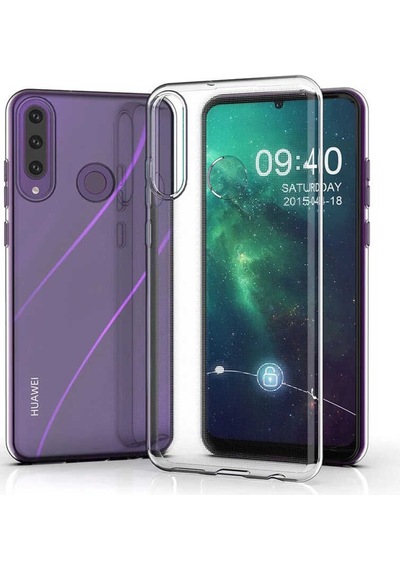 Huawei Y6P Kılıf Zore Şeffaf Ince Ve Esnek Süper Silikon Kılıf Renksiz