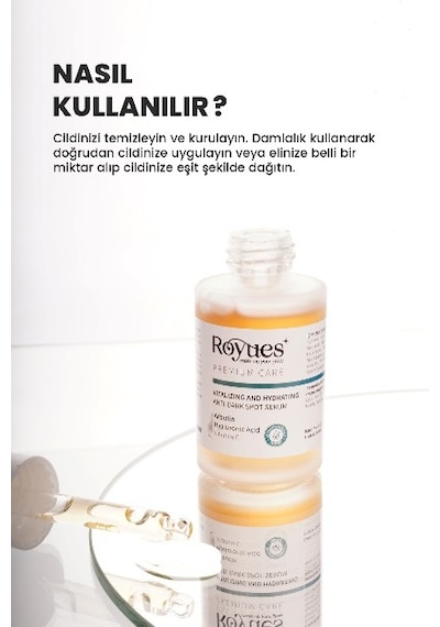 Royues Koyu Leke Karşıtı Arbutin Cilt Serumu, Cilt Tonu Eşitleyic