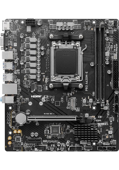 Msı Pro A620m-e 6400mhz Oc M.2 Hdmı Vga Matx Am5