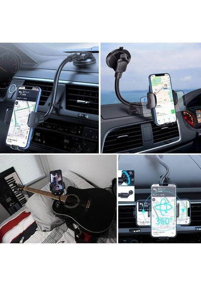 Ayarlanabilir Vakum Kilitli Cam Ve Torpidoya Takılabilen Telefon Tutucu 5545