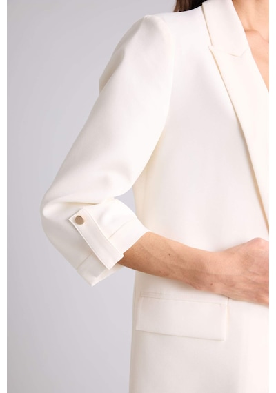 Defacto - Oversıze Basıc Blazer Ceket C3215AX26SM Beyaz