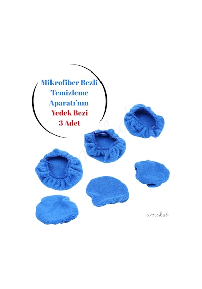 Yedek Mopu 3 Adet - Mikrofiber Bez Cam Temizleme Aparatı 1 Adet