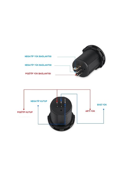 Bfy Voltmetre / Ampermetre Soketi