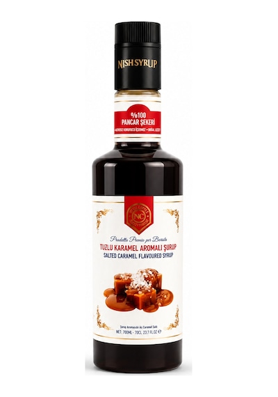 Nish Coffee Tuzlu Karamel Aromalı Şurup 700 Ml - Pet Şişe