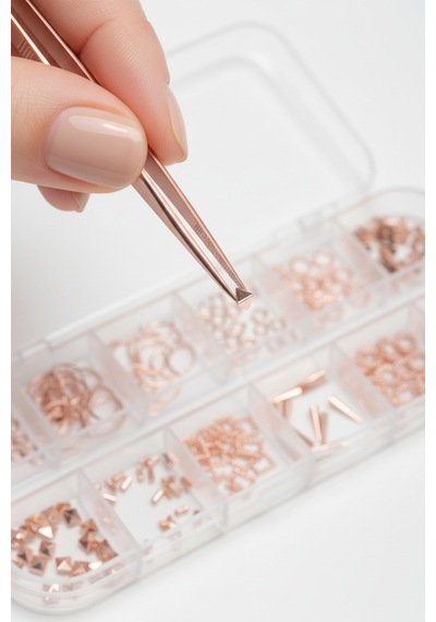 12'li Tırnak Süsleme - Nail Art Charm - Nail Art Süs Taşı - Protez Tırnak Çarm Süsü 187-25