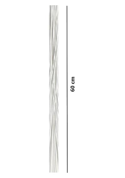 Roco Paper Çiçek Teli No:18 1.5mm - 9 Adet 60 Cm - Beyaz