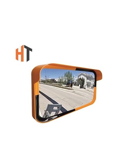 Trafik Güvenlik Aynası 40 X 60 Cm Sarı-siyah, Tümsek Ayna, Otopark Aynası
