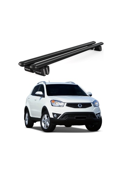 Pençe Ssangyong Korando Ara Atkı 2010-2019 Uyumlu Siyah Ara Atkı Port Bagaj Tavan Barı