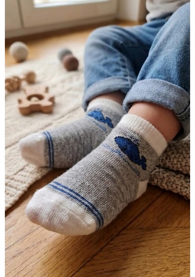 Socketta 5'li Karışık Renkli Sürpriz Paket Erkek Bebek Pamuk Desenli Soket Çorap - Premium Çok Renkli Socketta 5'li Karışık Renkli Sürpriz Paket Erkek Bebek Pamuk Desenli Soket Çorap - Premium Çok Renkli