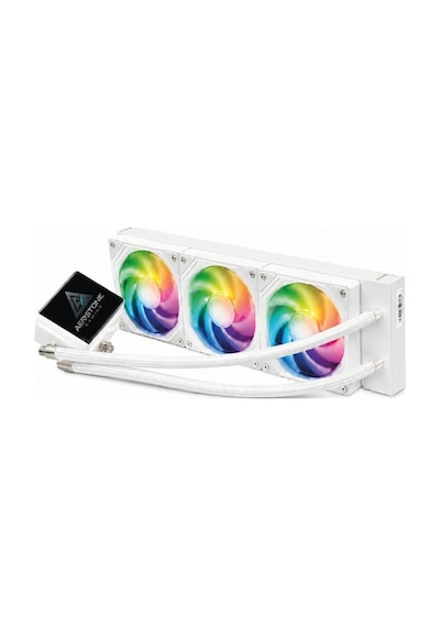 AERSTONE Coolvision 360mm LCD Ekranlı INTEL AMD uyumlu SIVI Soğutucu (BEYAZ)