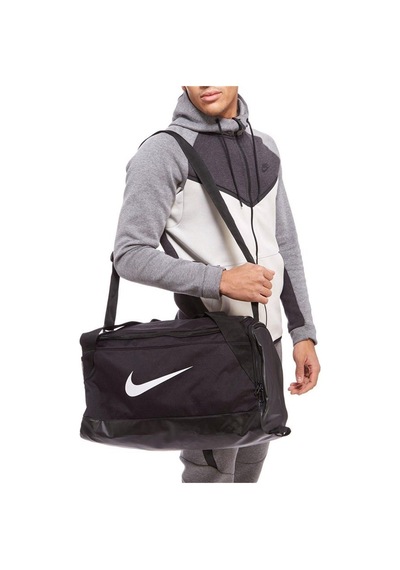Nike Brasilia Unisex S Siyah Günlük Stil Spor Çanta Dm3976-010 V1-siyah Siyah