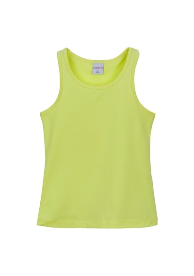 Lovetti Neon Sarı Kız Çocuk Düz Basıc Yüzücü Atlet 13-141S019 Sarı
