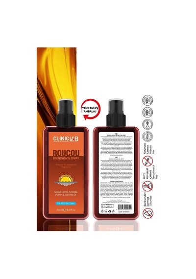 Roucou Bronzlaştırıcı Yağ Sprey 250 Ml