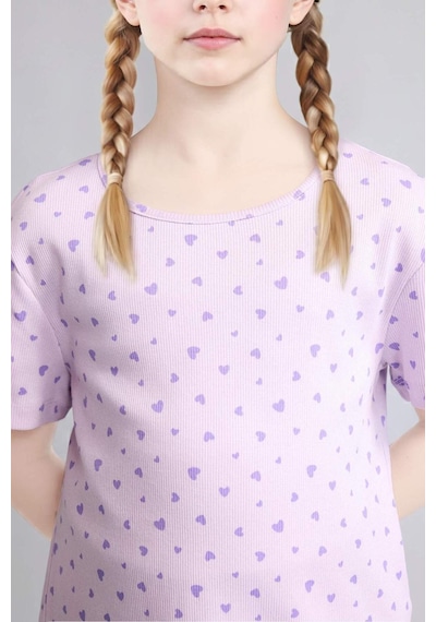 Defacto Regular Fıt Fitilli Kaşkorse Şort Tişört 2li Pijama Takımı Kız Çocuk H8104a826smpr67 Mor-pr67 Defacto Regular Fıt Fitilli Kaşkorse Şort Tişört 2li Pijama Takımı Kız Çocuk H8104a826smpr67 Mor-pr67