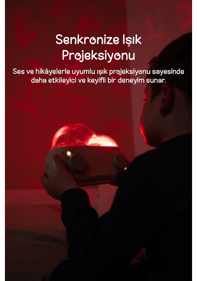 Cloud-b Senkronize Işık Projeksiyonlu Hikaye Anlatıcı Uyku Arkadaşı 22,5x5,5x14,5 Cm