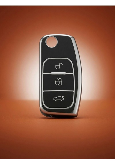 Ford Focus Fiesta Connect 2004 Sıstalı Siyah Oto Anahtar Kumanda Kabı Kılıfı