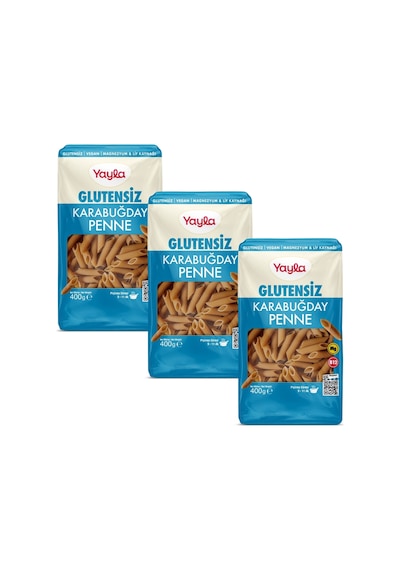Yayla Glutensiz Karabuğday Penne Makarna 400 G X3