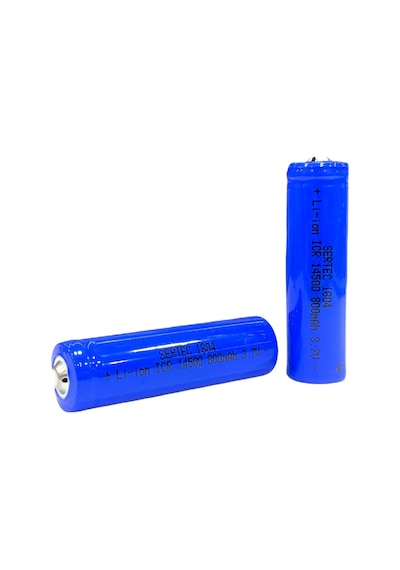 3.7v Liıon 14500 Aa 800 Mah 1c Şarjlı Pil Başlı 1204