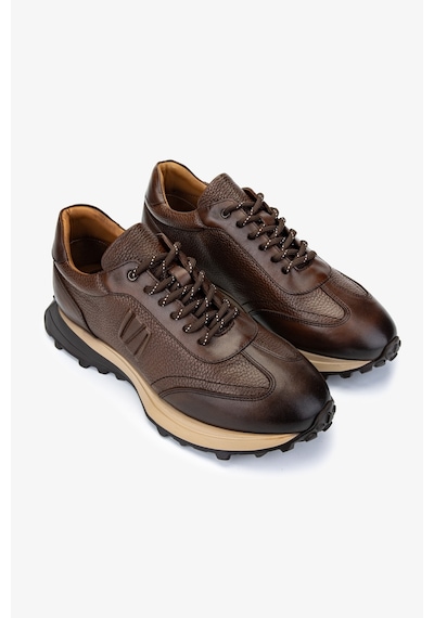 Valmenti Erkek Hakiki Deri Kahverengi Sneakers & Spor Ayakkabı 383 6400 Erk Ayk Y25 Khv Slvr/khv Fltr Kahverengi