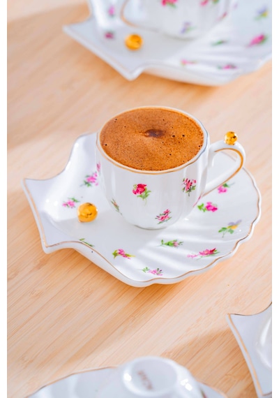 Ladurée 6 Kişilik Kahve Fincan Takımı - 75 Ml Çok Renkli