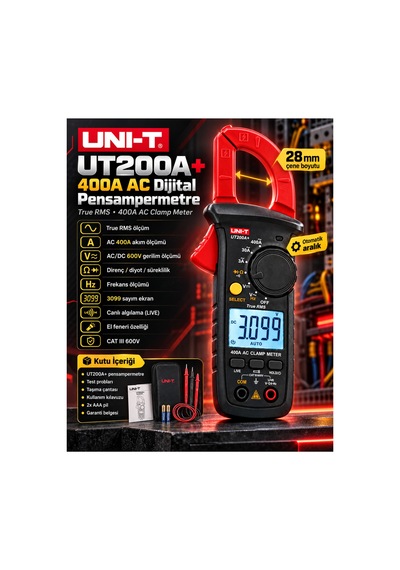 Unı-t Ut200a+ 400a Dijital Pensampermetre