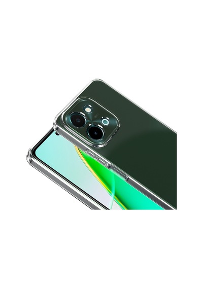Vivo Y28 Kılıf Mkst Süper Silikon Kapak - Şeffaf Şeffaf