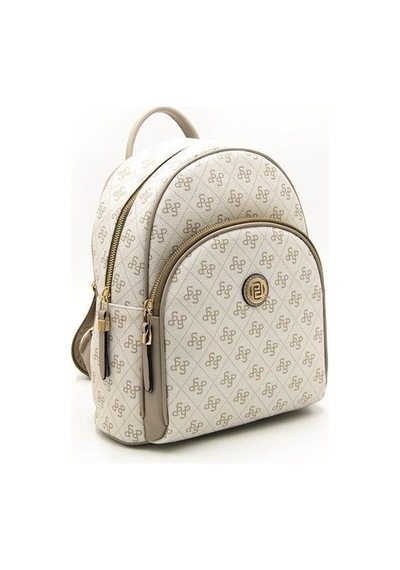 Silver Polo Sp1062 Kadın Sırt Çantası Monogram Bej-kum