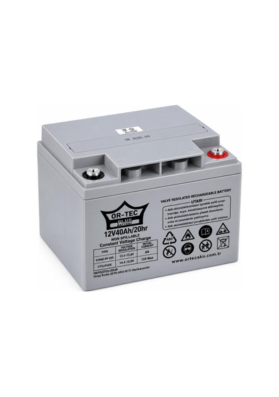 Or-tec 12v 40ah Bakımsız Kuru Akü