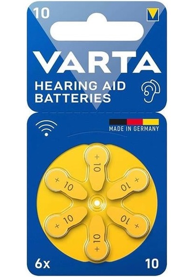 Varta 10 Numara Kulaklık Cihazı Pili 6'lı Paket
