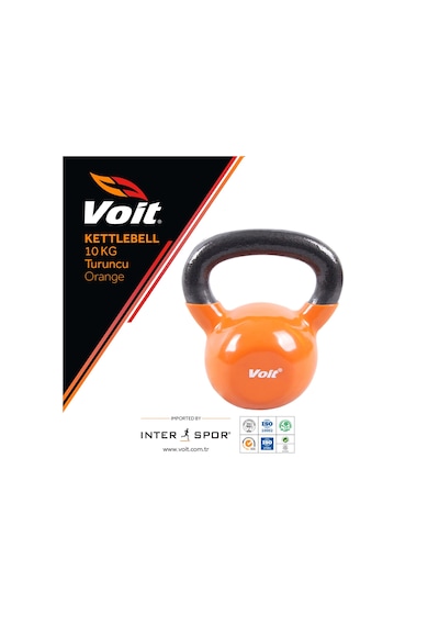 Voit Vinyl Kettlebell 10  KG Turuncu