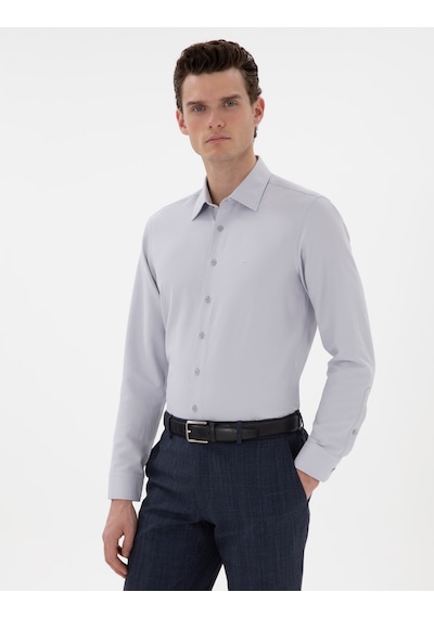 Pierre Cardin Erkek Gri Gömlek Desenli 50303375-vr024 Gri