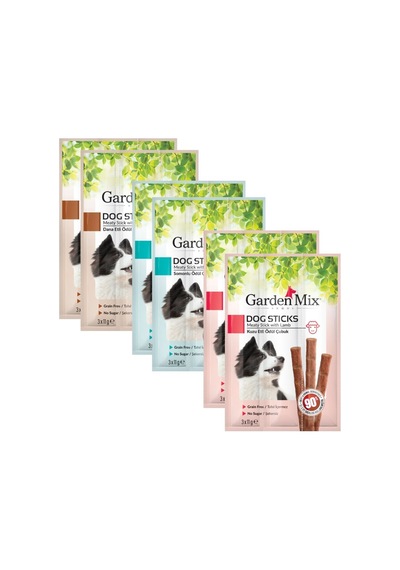 Kuzu-somon-dana Aromalı 3lü Stick Köpek Ödülü 6lı Paket