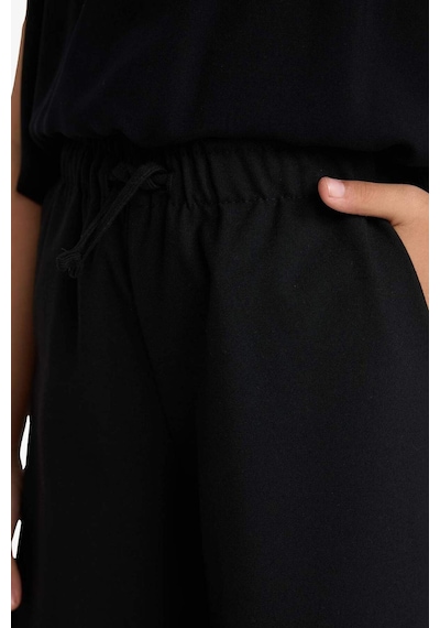 Defacto Kız Çocuk Wide Leg Geniş Paça Pantolon F2257a825aubk27 Siyah