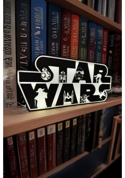 Star Wars Tasarımlı Gece Lambası Dekoratif Aydınlatma Çok Renkli