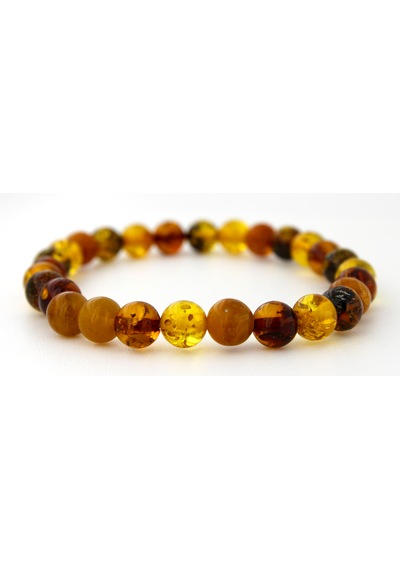 Kehribar Bileklik Kure Tasarım Ambergold Blk23-92 Çok Renkli