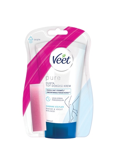 Veet Pure Duşta Tüy Dökücü Krem Hassas 150 Ml