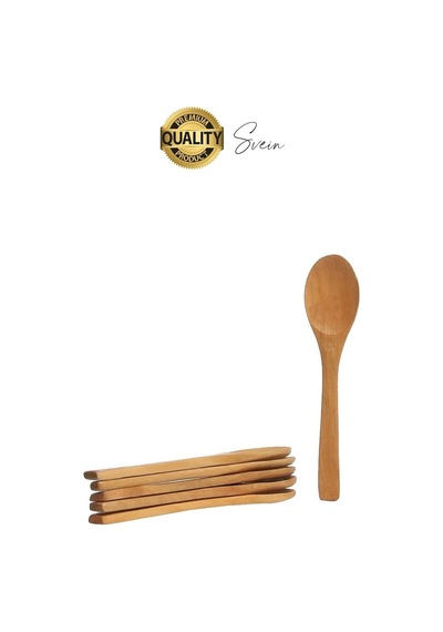 6'lı Mini Bambu Mama Ve Baharat Kaşığı Seti Ahşap Çevre Dostu Mutfakta Reçel Bal Dondurma Çorba Çok Renkli