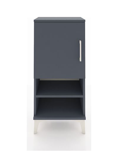 Arges Komodin 3 Raflı Tek Kapaklı 44x30x96 Antrasit-antrasit Antrasit