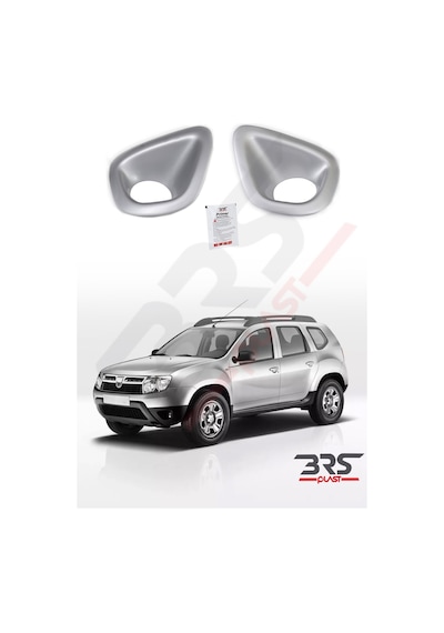 Dacia Duster Uyumlu 2010-2017 Abs Sis Çerçevesi 2 Parça Mat Gri