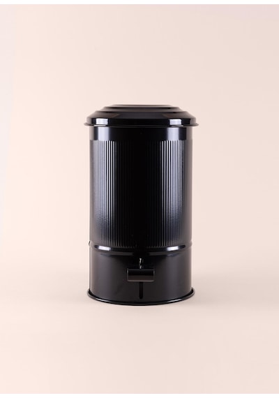 The Mia Stripe Mutfak Ve Banyo Çöp Kovası Siyah 5 Lt Siyah