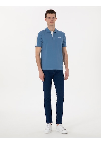 Pierre Cardin Erkek Mavi Tişört 50310147-vr036 Mavi