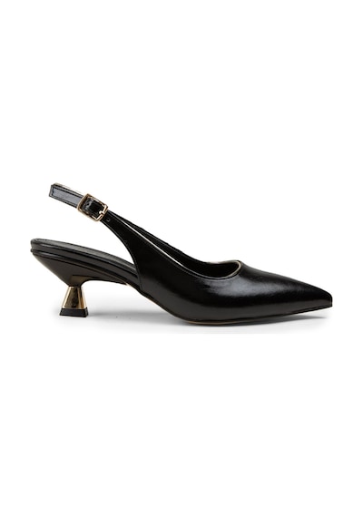 Deery Kadın Siyah Bantlı Topuklu Ayakkabı - K7711zsyhm02