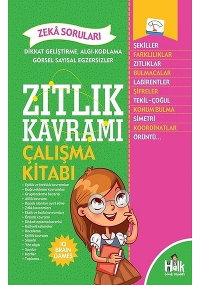 Zıtlık Kavramı Çalışma Kitabı- Halk Kitabevi