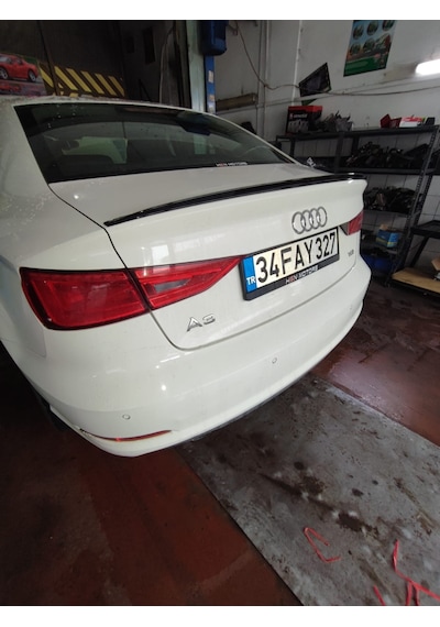 Audi A3 Sedan Spoiler 2013-2020 Yıl Anatomik Parlak Siyah Ple .